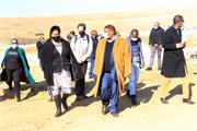 Deputy David Mahlobo leading an oversight visit at Maluti a Phofung Local